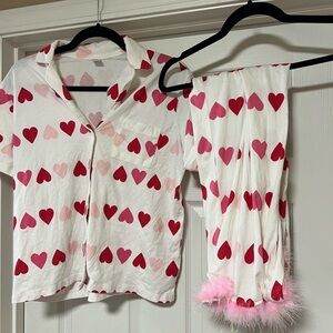 Old Navy Heart Pattern Pajamas